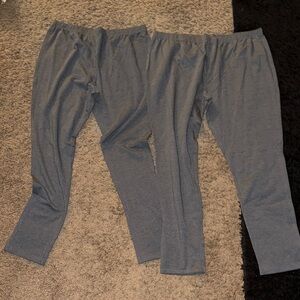 Faded Glory Charcoal Leggings Large/X-Large x 2 NWOT